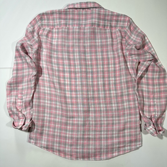 Men’s Faherty Linen Laguna Shirt, Medium, MWU2221 - Picture 6 of 9